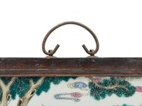 A Chinese Famille Rose Porcelain Hanging Screen