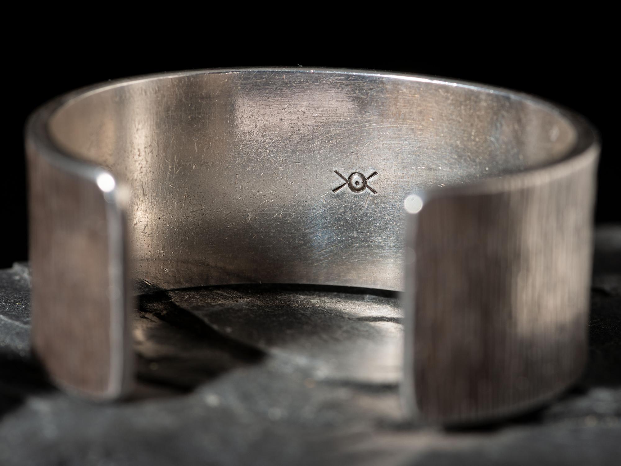 Matching Silver Cuff Bracelet and Ring