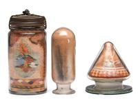 A Collection of John A. Adams Sand Art Bottles, Along with Custom Box and Unused Bottle