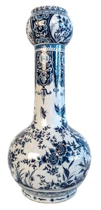 A Delft Earthenware Vase Height 19 1/4 inches. — POST WWII