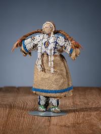 Sioux Beaded Hide Doll