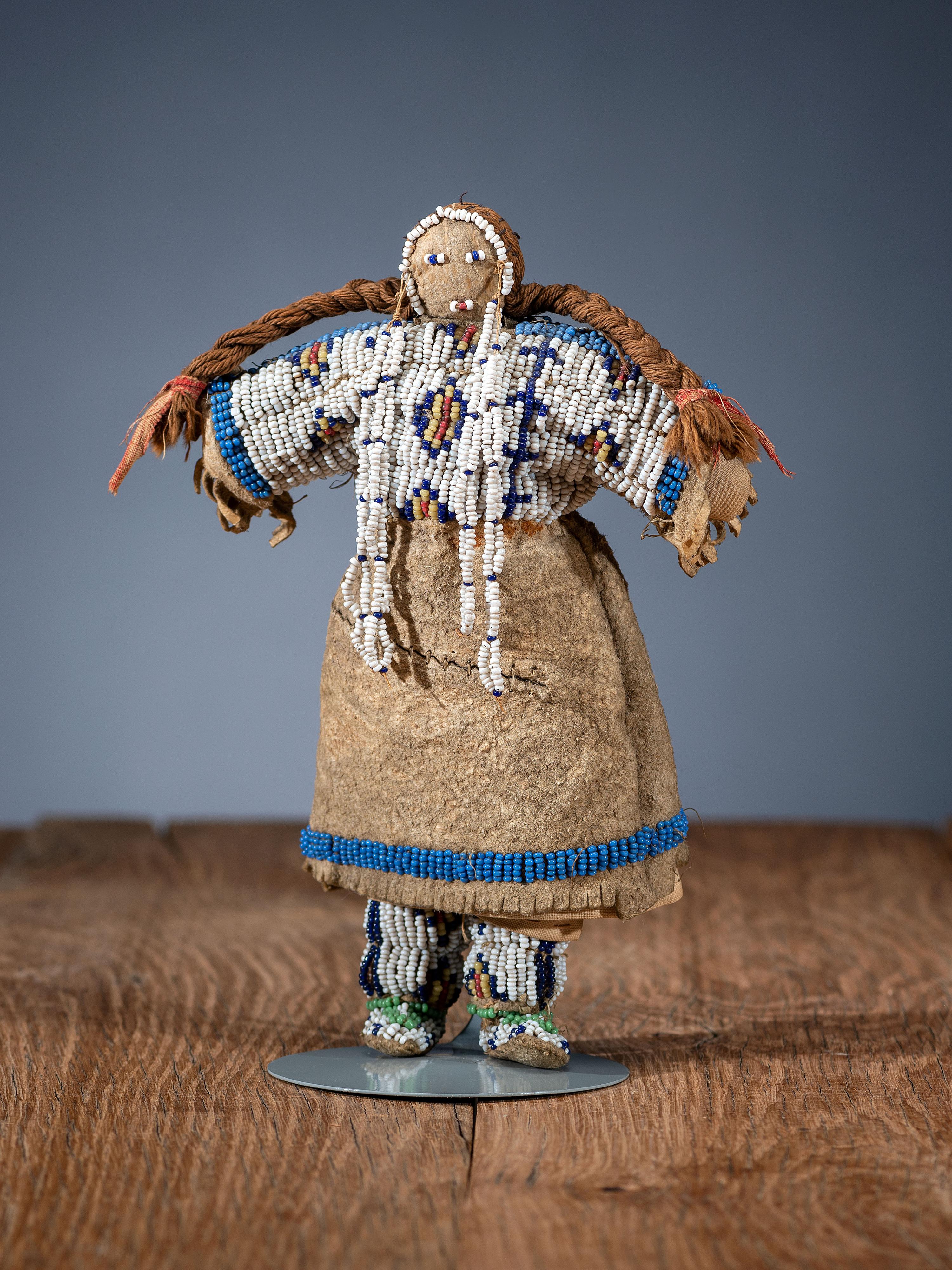 Sioux Beaded Hide Doll