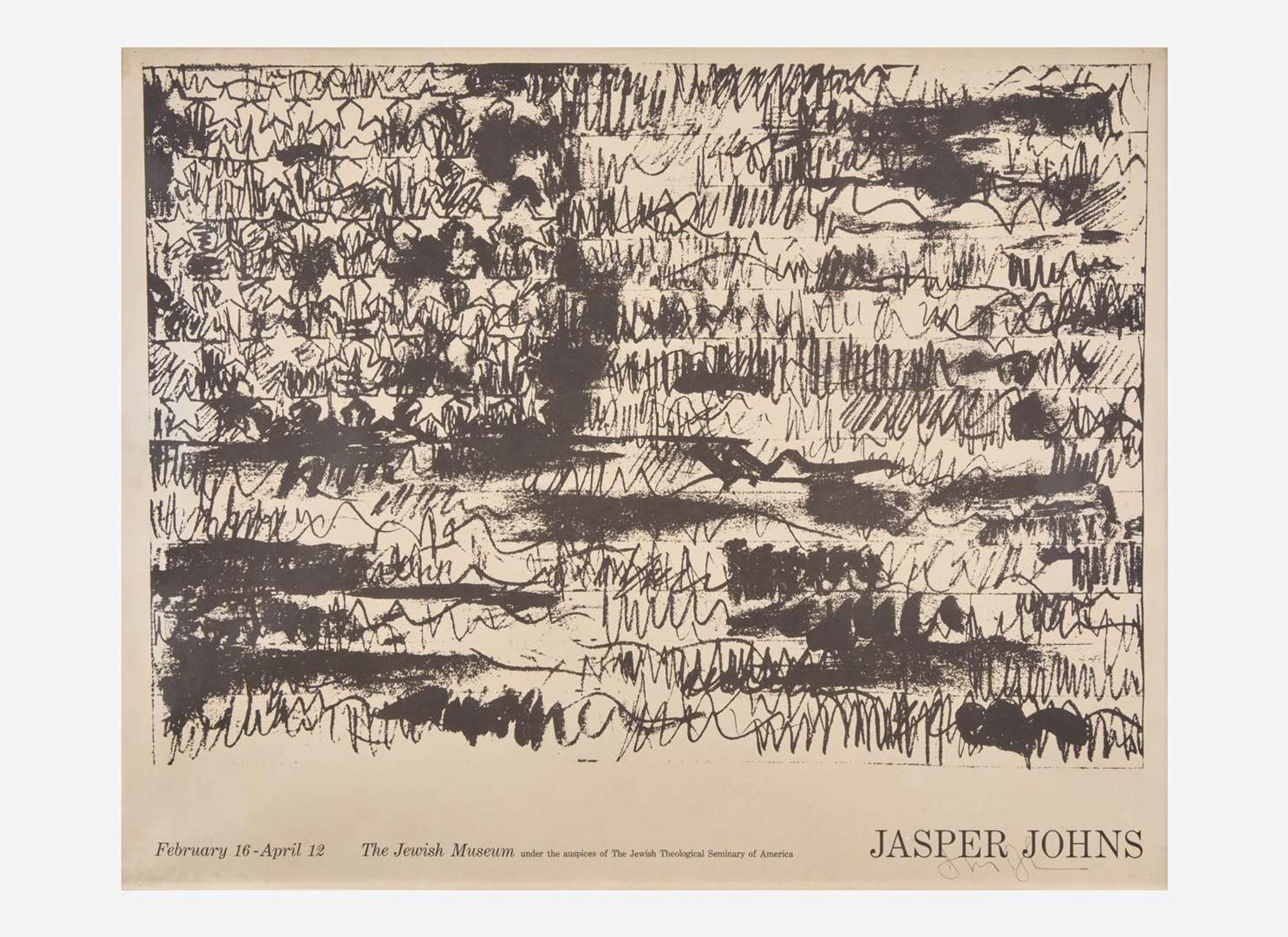 [Art] Johns, Jasper: Signed Exhibition Poster