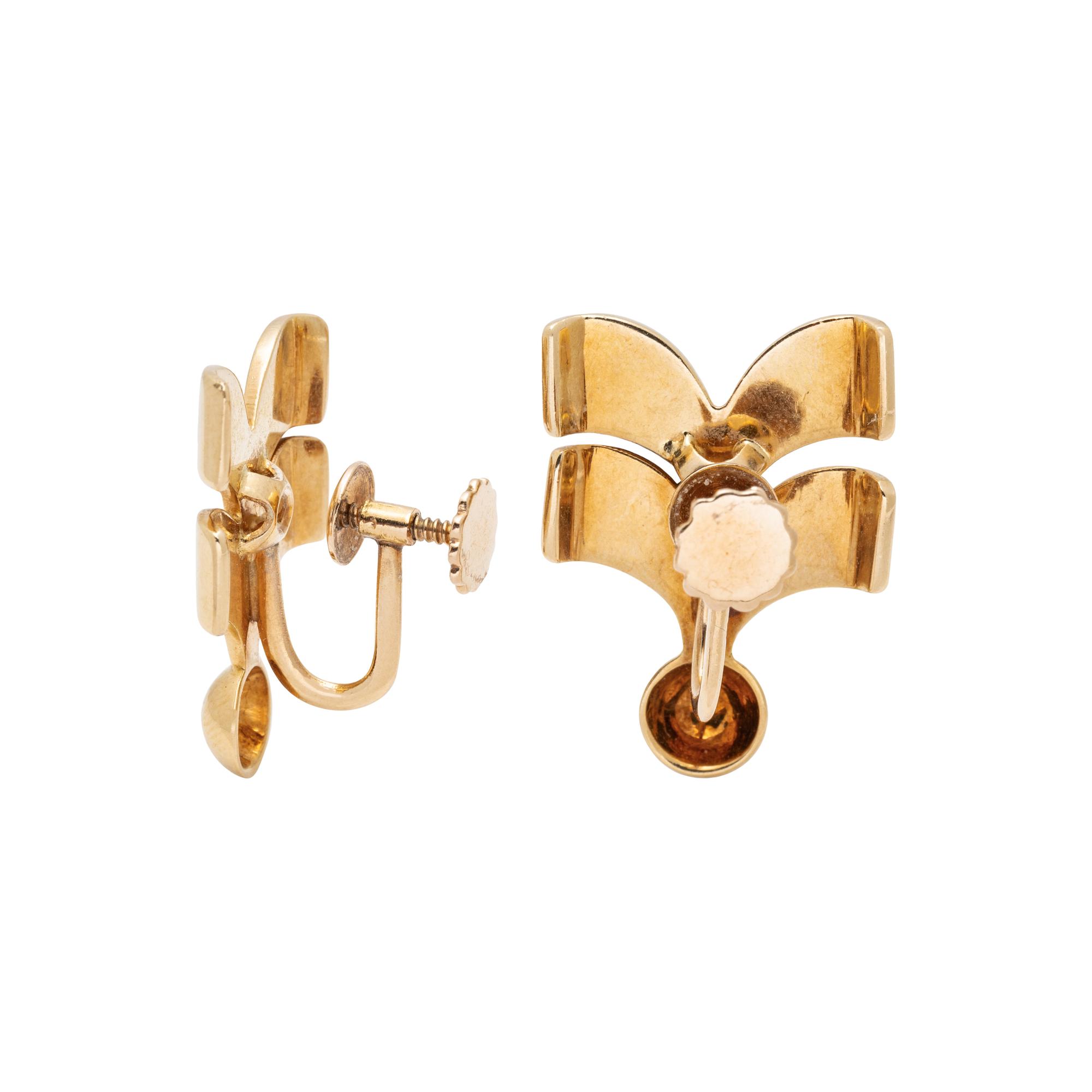 RETRO, YELLOW GOLD JEWELRY SUITE