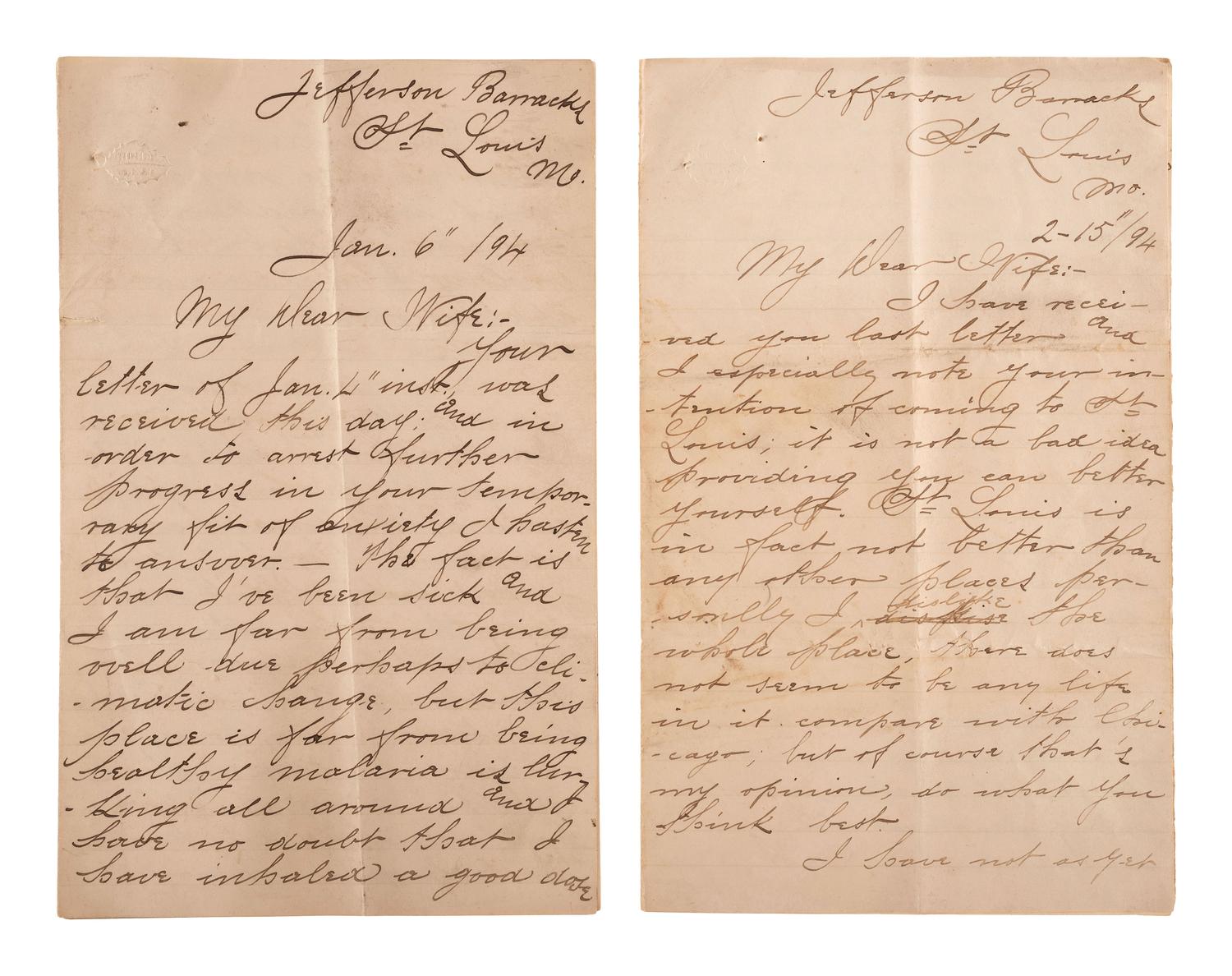[MISSOURI] -- [MISSOURI TERRITORY]. Ephemera related to early Missouri settlement and history, including a grand jury indictment for cheating with a "gambling device" adapted for playing cards.
