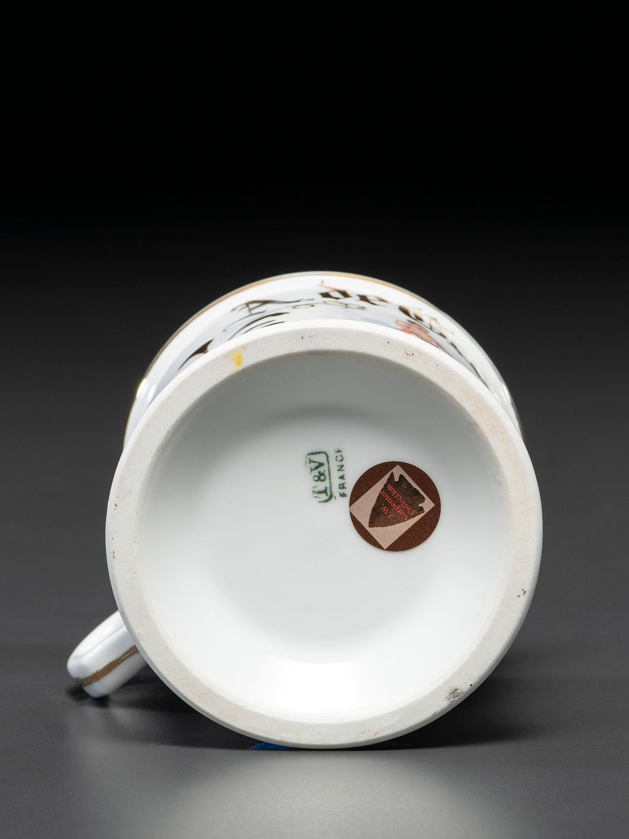 A Boxer's Porcelain Occupational Shaving Mug Belonging to Albert de Giovanni