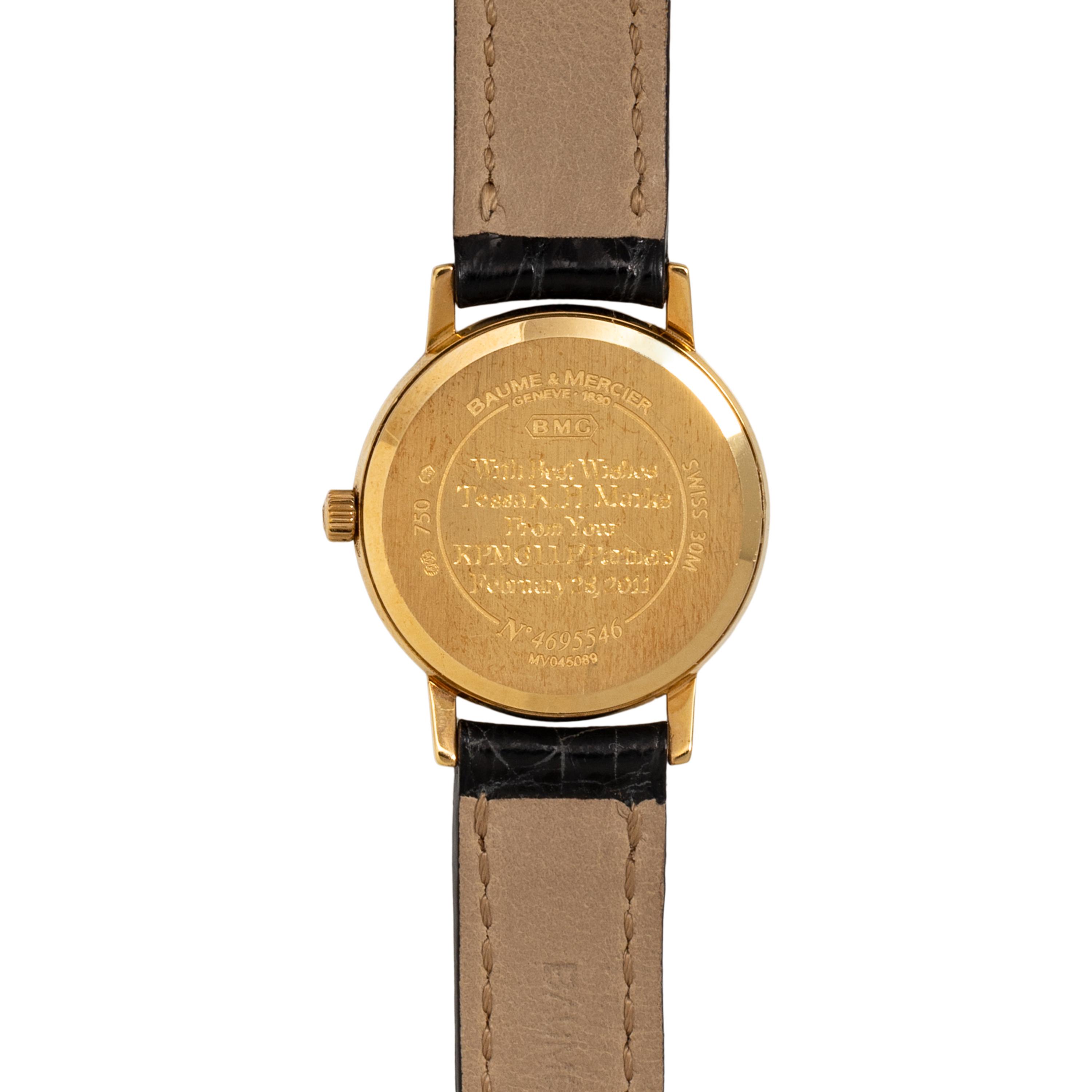 BAUME & MERCIER, 18K YELLOW GOLD WATCH
