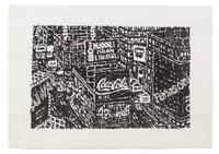Yvonne Jacquette, (American, b. 1934), Times Square, 1987