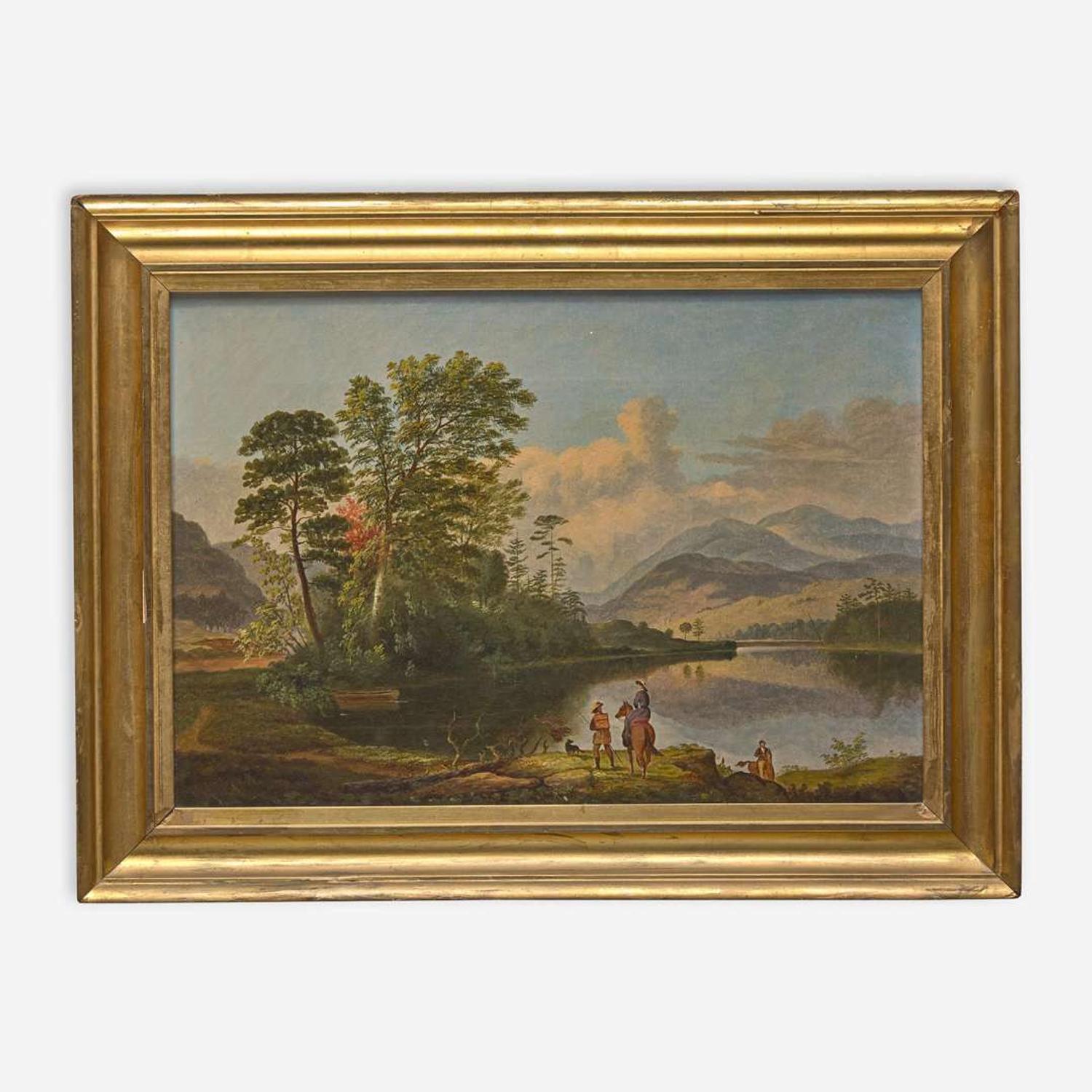 Attributed to Victor de Grailly (French-American, 1804-1887) Hudson River View, circa 1850