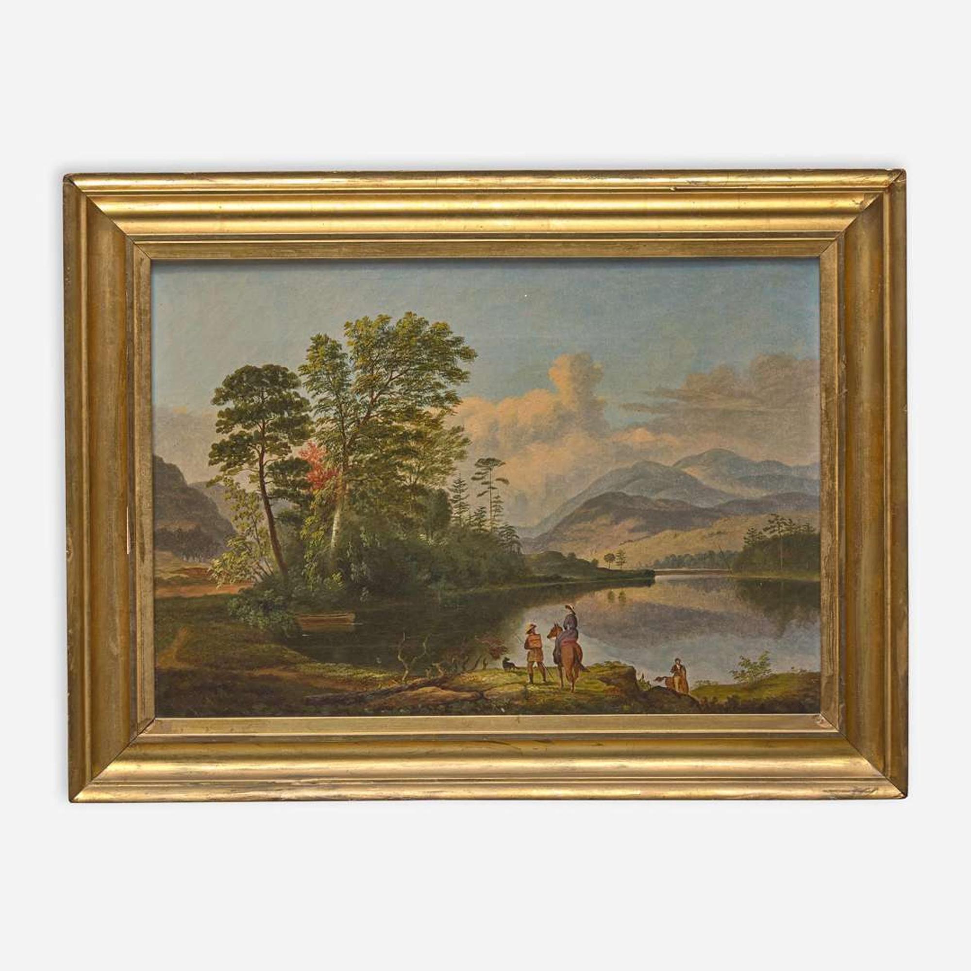 Attributed to Victor de Grailly (French-American, 1804-1887) Hudson River View, circa 1850