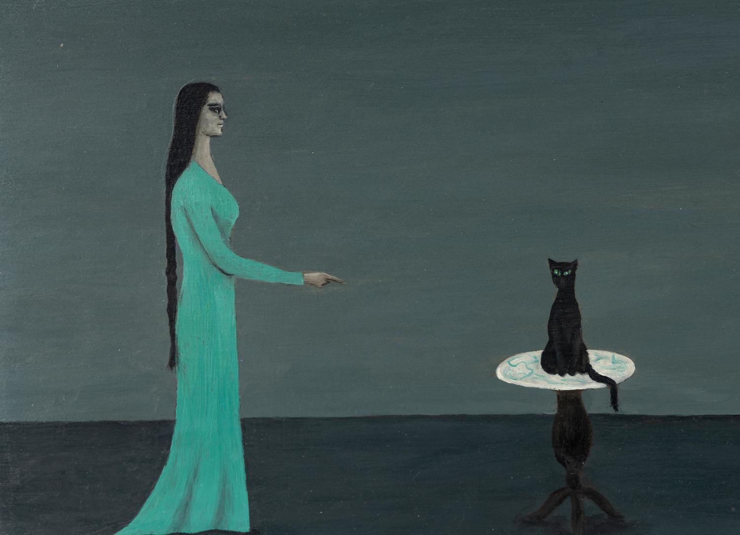 Lady with Black Braid, 1960