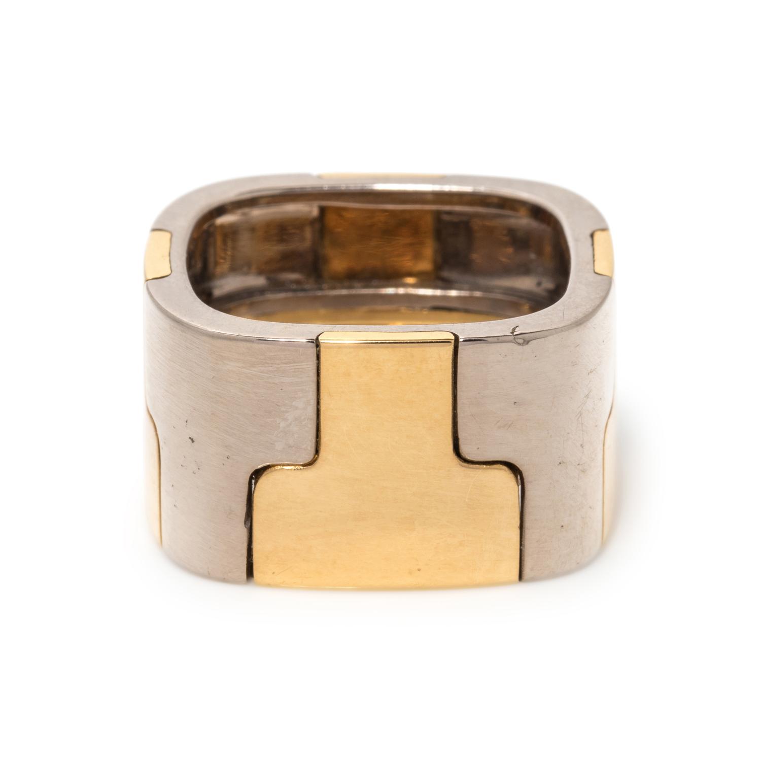 MARVIN SCHLUGER, BICOLOR GOLD RING
