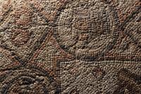 A Late Roman Stone Mosaic of a Lion Hunting Prey