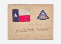 [Travel & Exploration] [Apollo 8] Borman, Frank, and James Lovell, and William Anders: Space-Flown Texas Flag and Mission Patch, Signed