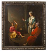 Dutch School, (Mid-17th Century), Joseph, the Cupbearer and the Baker in Prison