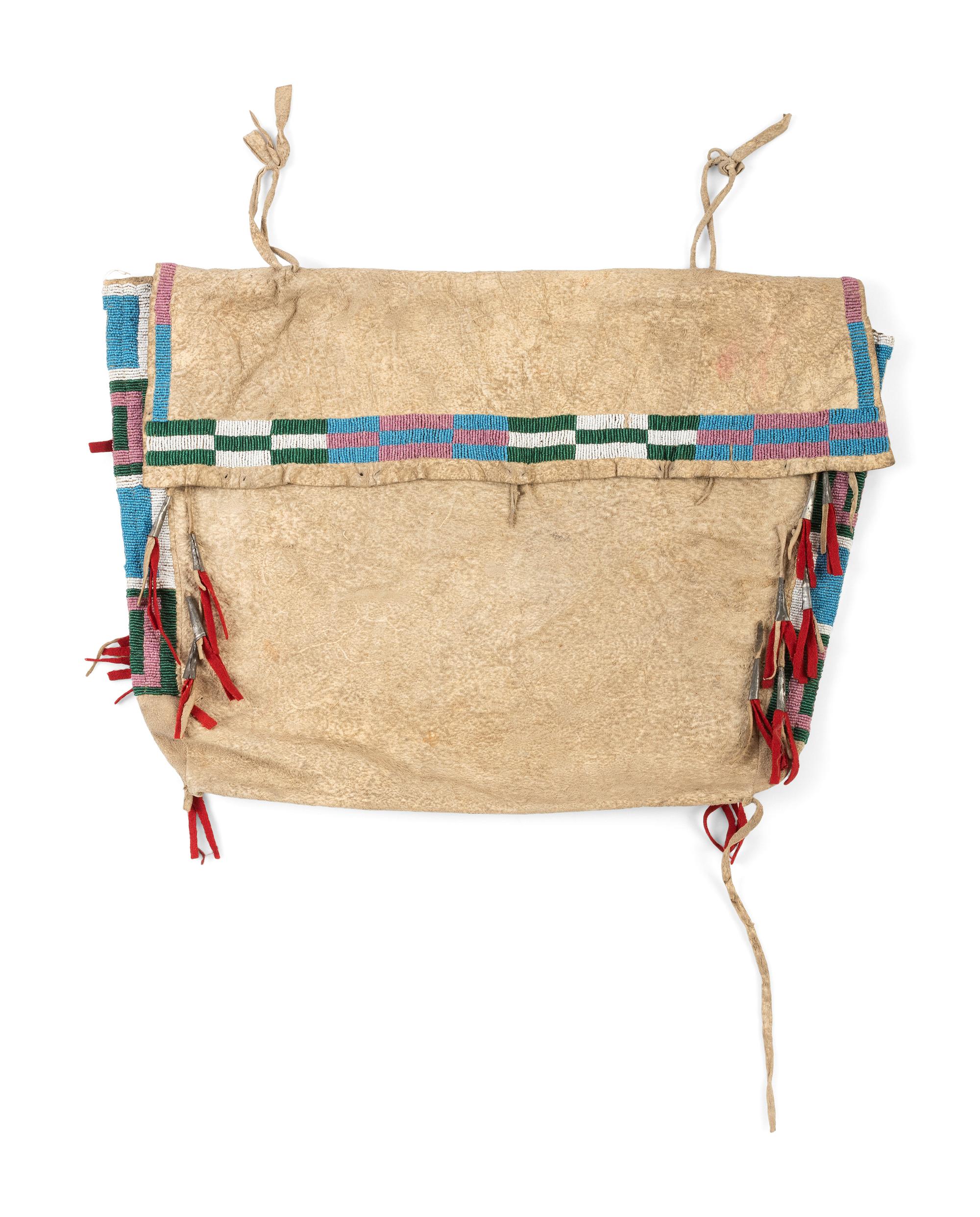 Apsáalooke [Crow] Beaded Hide Possible Bag