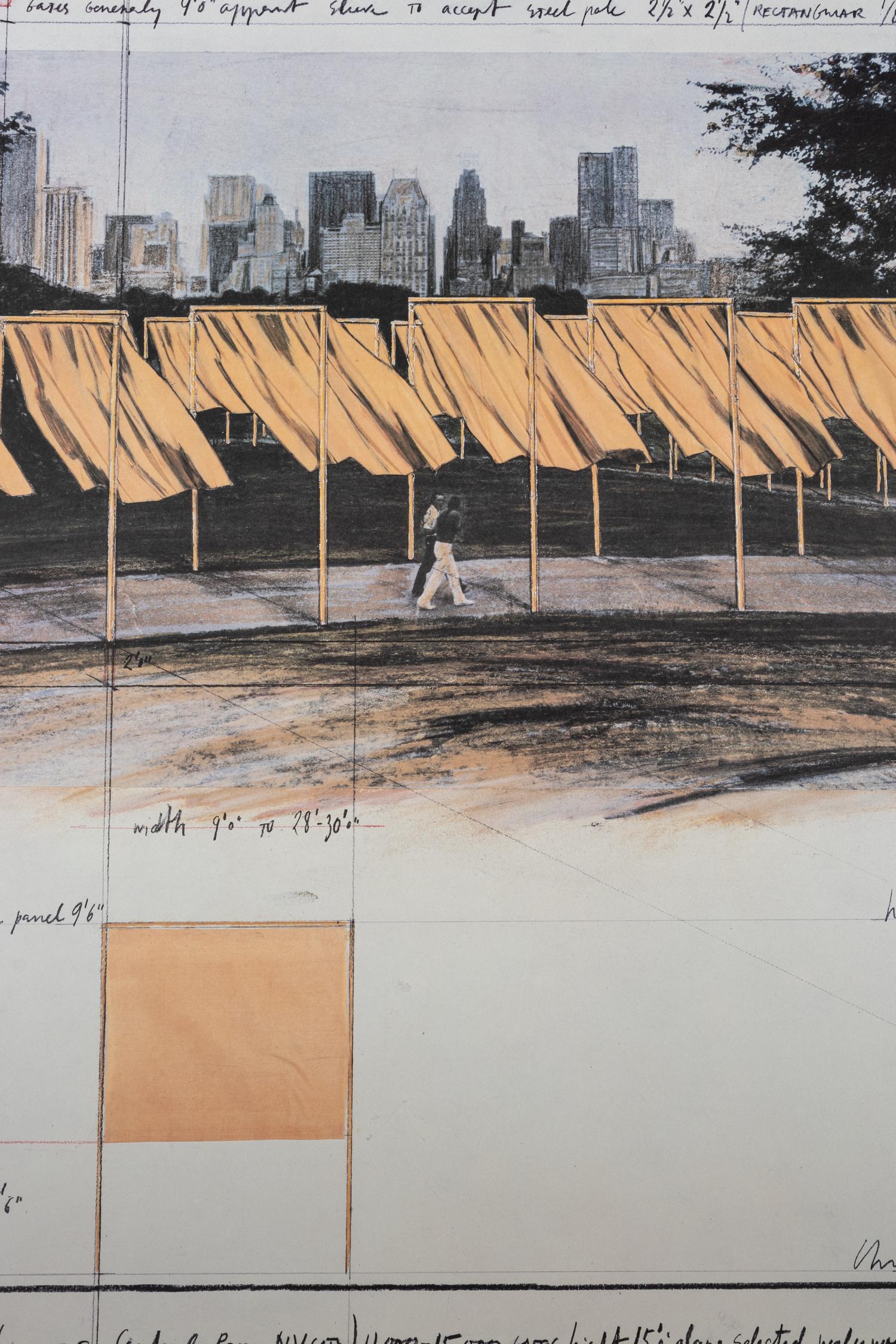 Three Posters (The Gates, Project for Central Park; The Gates, Project for Central Park; and Over the River Project for Colorado)