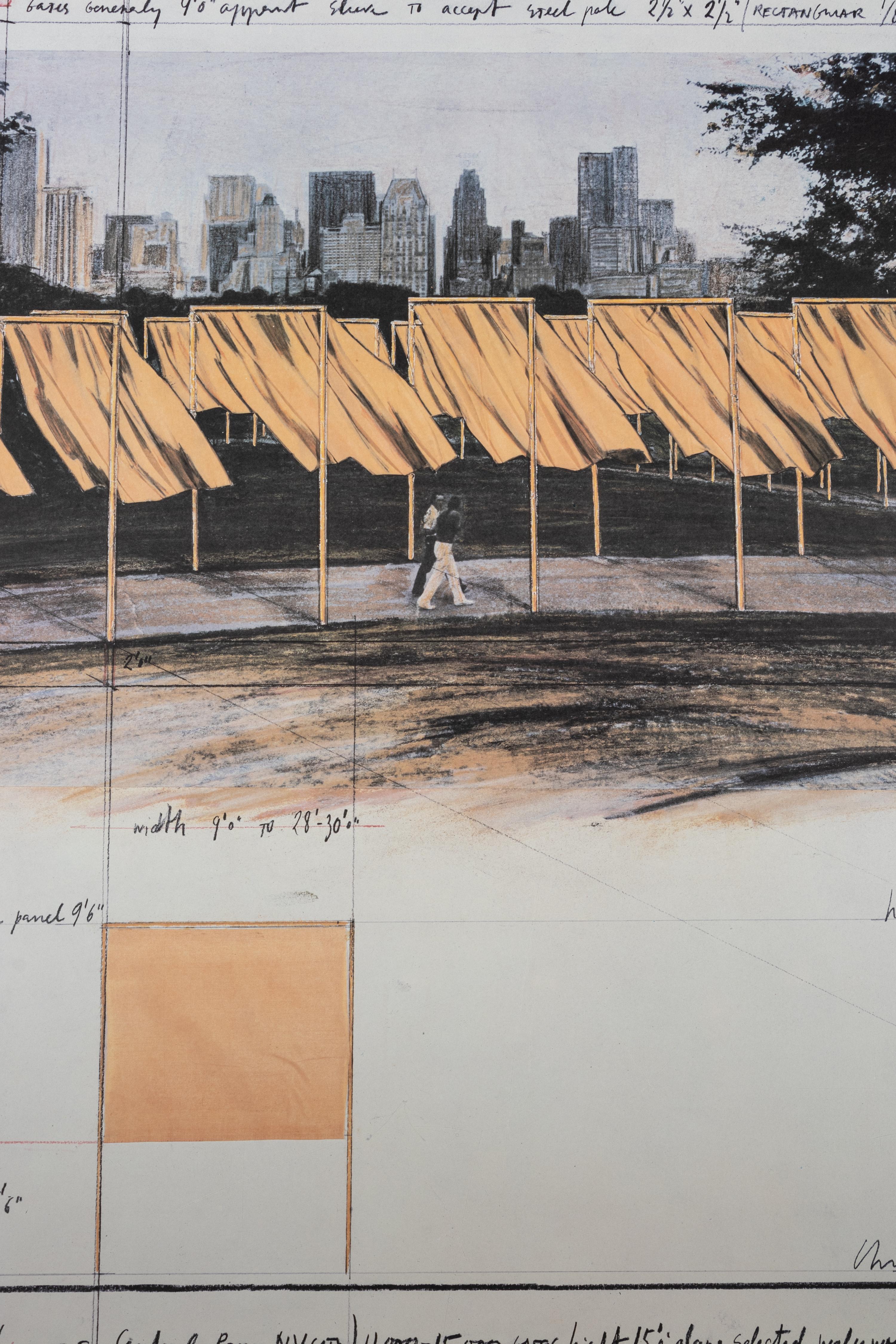 Three Posters (The Gates, Project for Central Park; The Gates, Project for Central Park; and Over the River Project for Colorado)