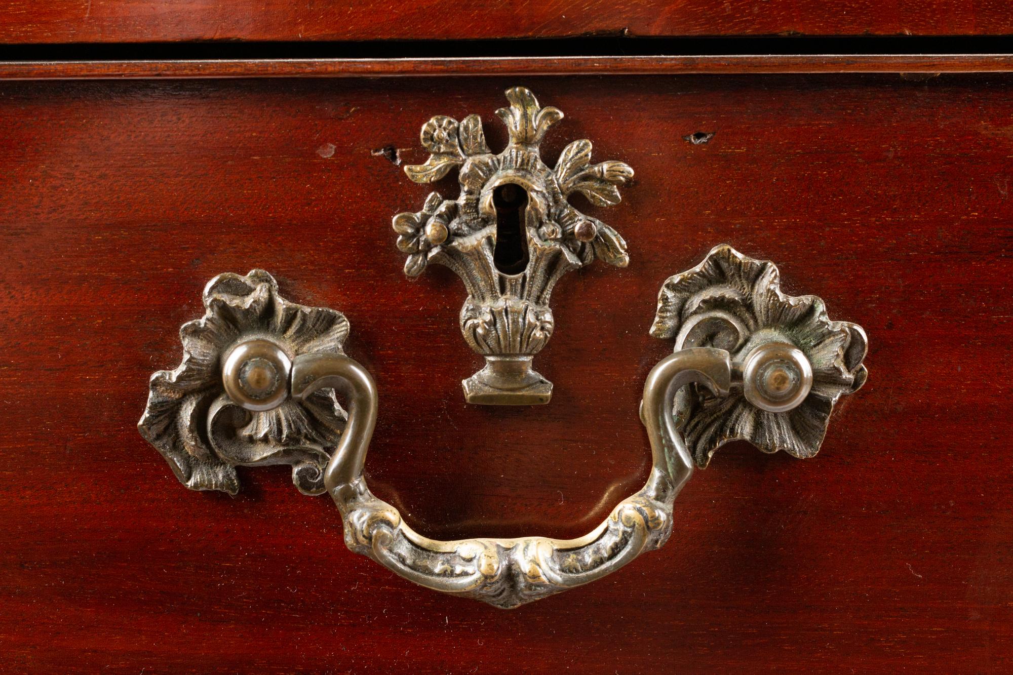 A George III Mahogany Marble-Top Chest of Drawers