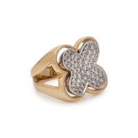 SONIA B., BICOLOR GOLD AND DIAMOND RING