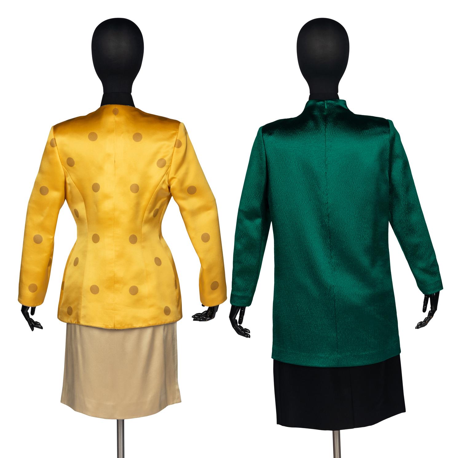Two Geoffrey Beene Silk Ensembles