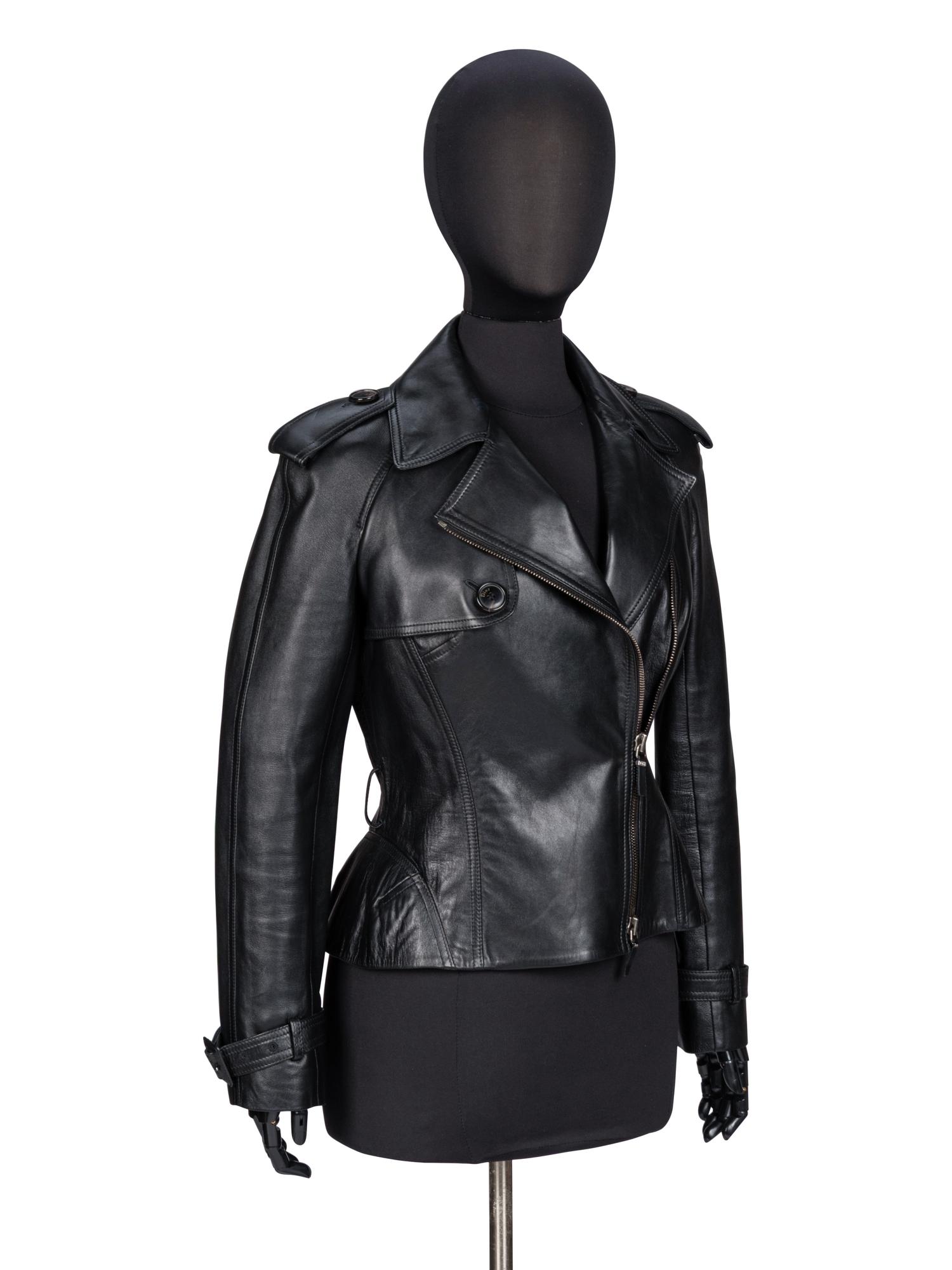 Christian Dior, Black Leather Motorcycle Jacket