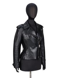 Christian Dior, Black Leather Motorcycle Jacket