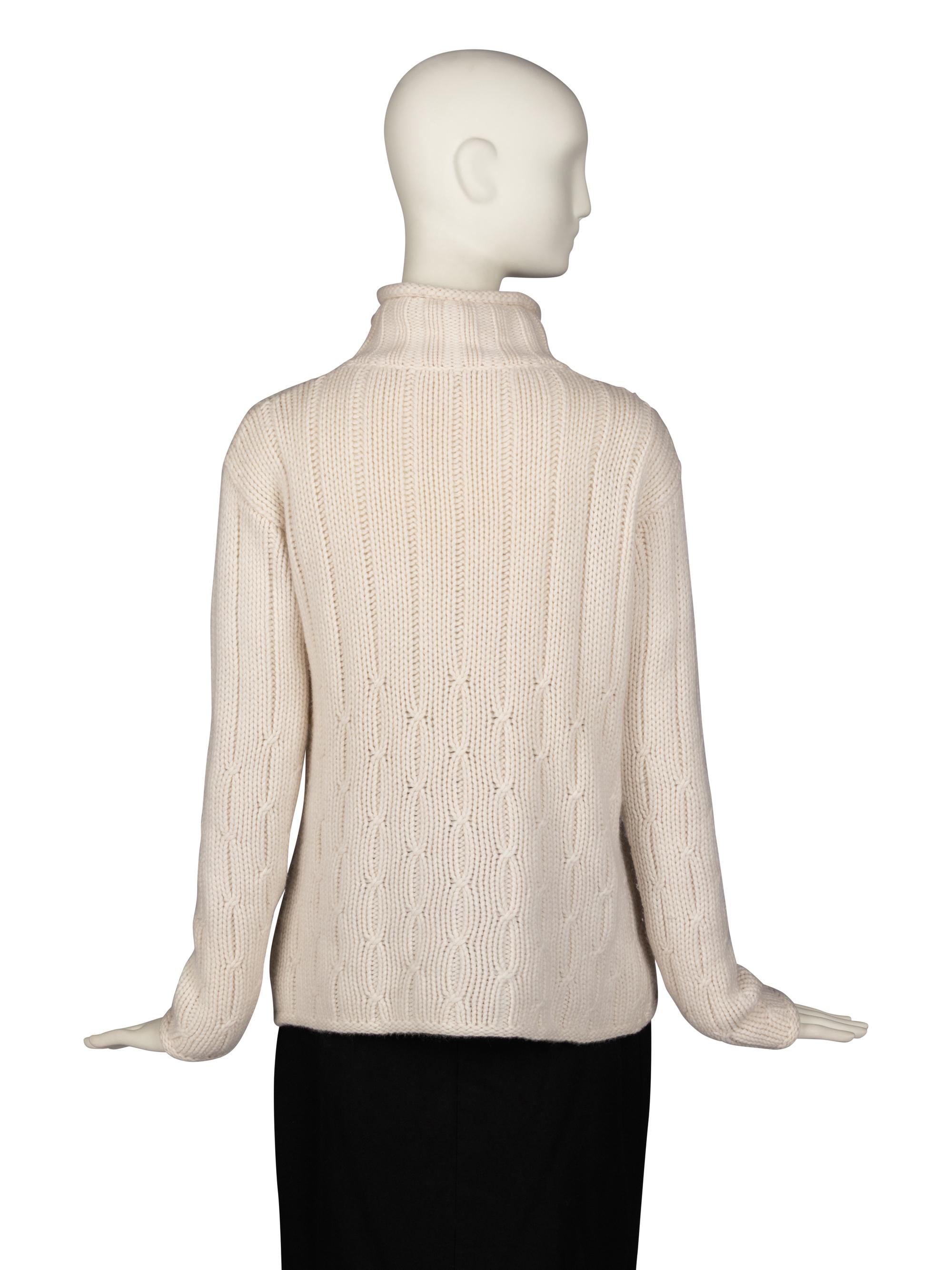 Loro Piana Cashmere Sweater and Shearling Bag