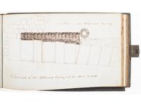 [CIVIL WAR]. "Battery and Entrenchment" notebook identified to George Davis, possibly of the 34th Pennsylvania Infantry.