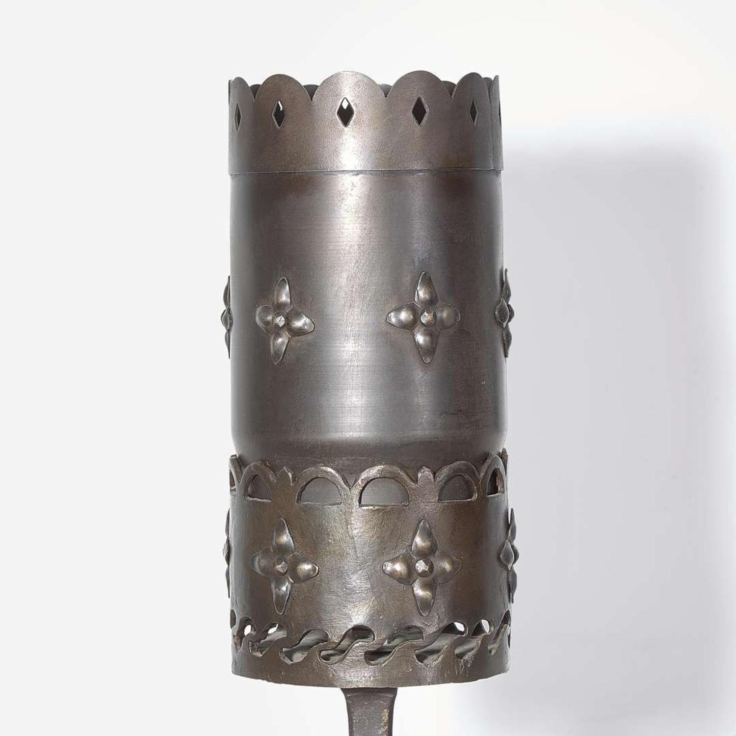 Attributed to Harvey Yellin (American, 1918-1985) and Samuel Yellin Metalworkers (American, active 1909-present) Pair of Torchères, USA, circa 1970s