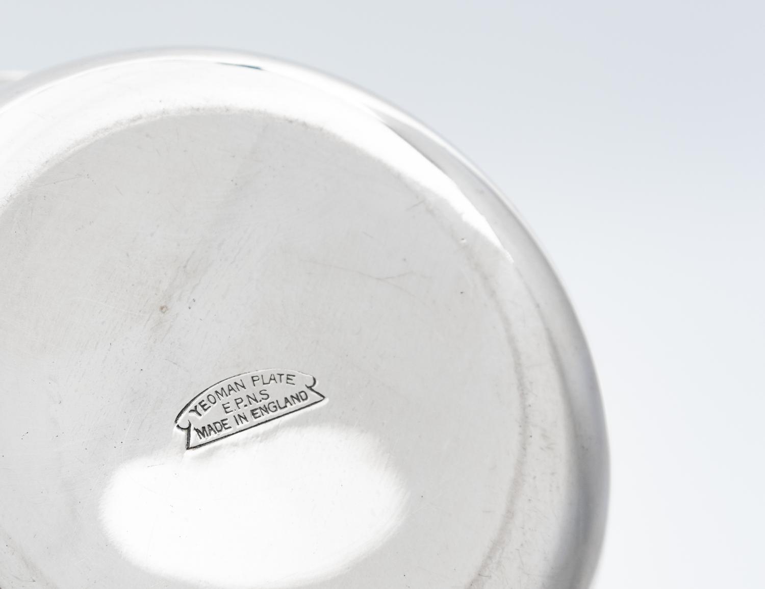 A Pair of Silver-Plate Creamer and Sugar Trollies