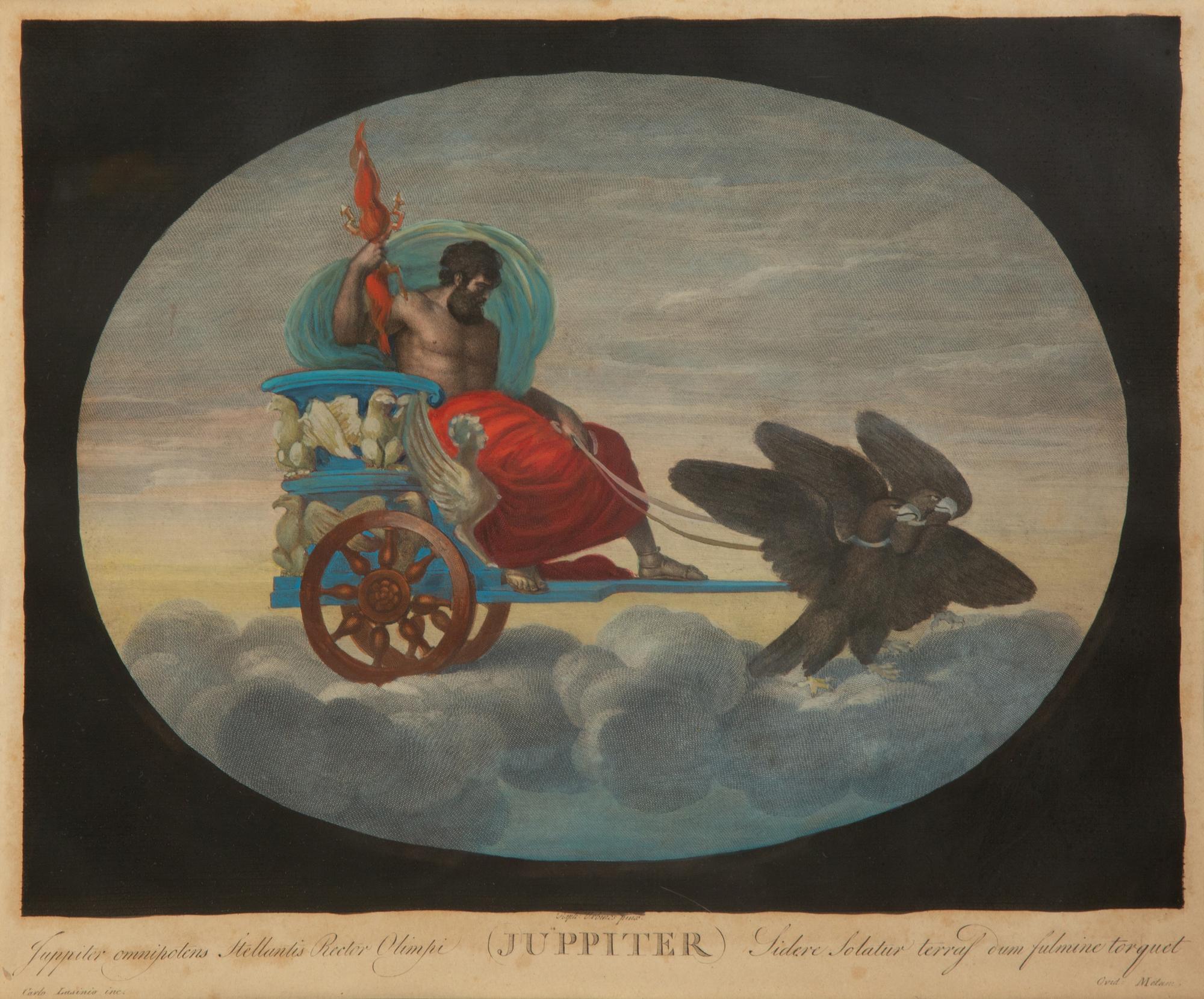 Eight Color Engravings by C. Lasinio after Raphael