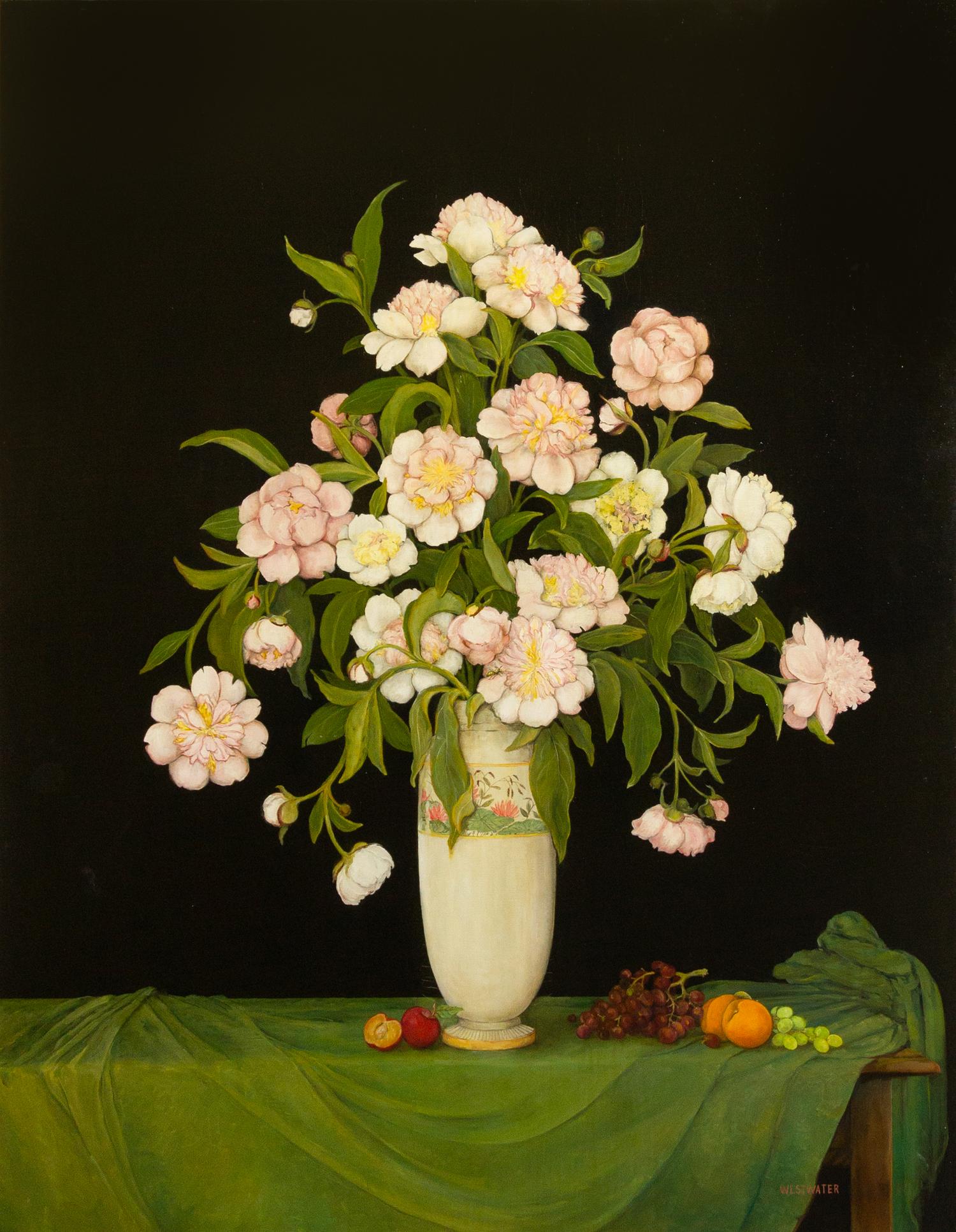 Joanne Westwater, (20th century), Still Life with Peonies in a Vase