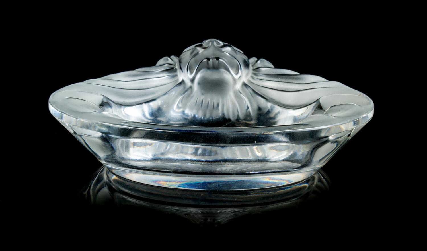 Lalique, France, 20th Century, Lion Dish