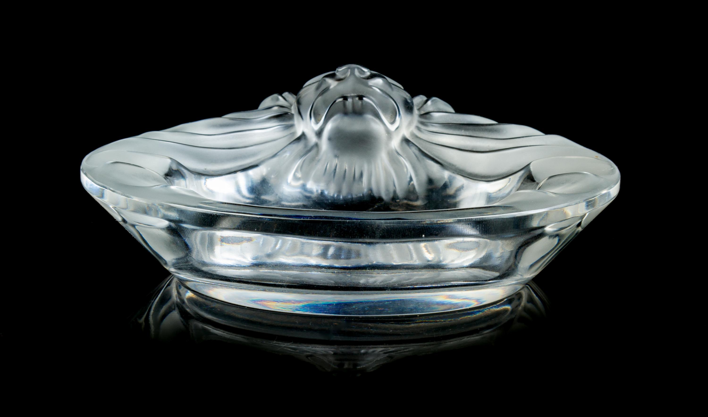Lalique, France, 20th Century, Lion Dish
