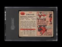 A 1957 Topps Johnny Unitas Rookie Football Card No. 138 (SGC 4.5 VG-EX+)