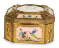 A Gilt Metal Trinket Box — 19th/20th Century