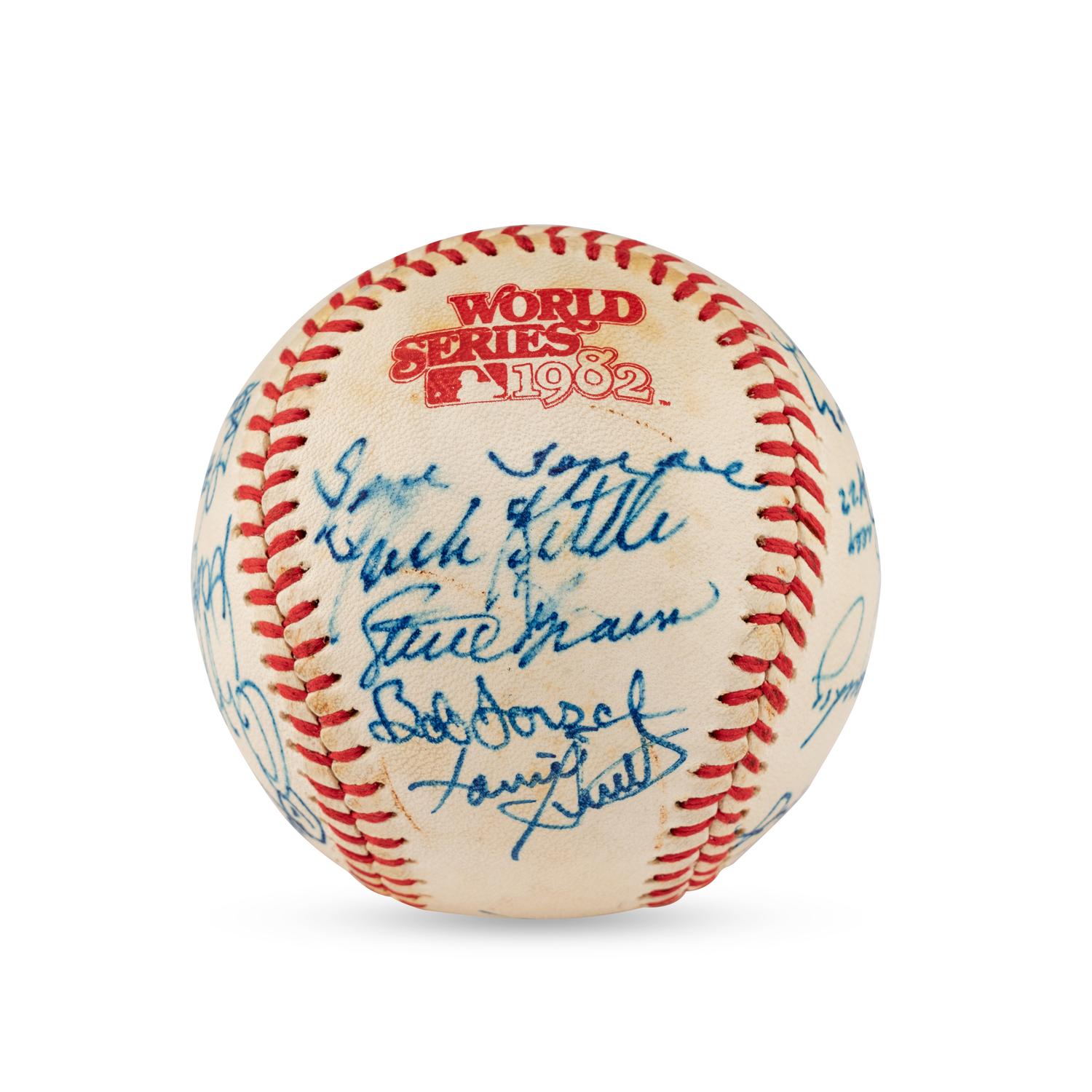 A 1982 World Series Champions St. Louis Cardinals Team Signed Autograph Baseball (Beckett Authentication Services Letter of Authenticity)