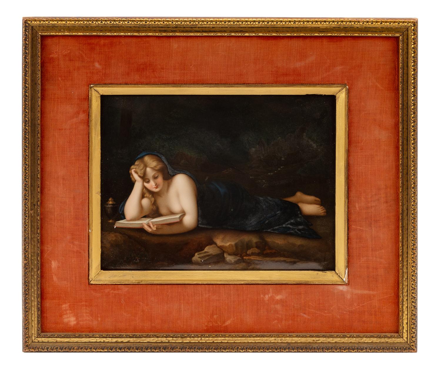 A Berlin (K.P.M.) Porcelain Plaque After Pompeo Battoni