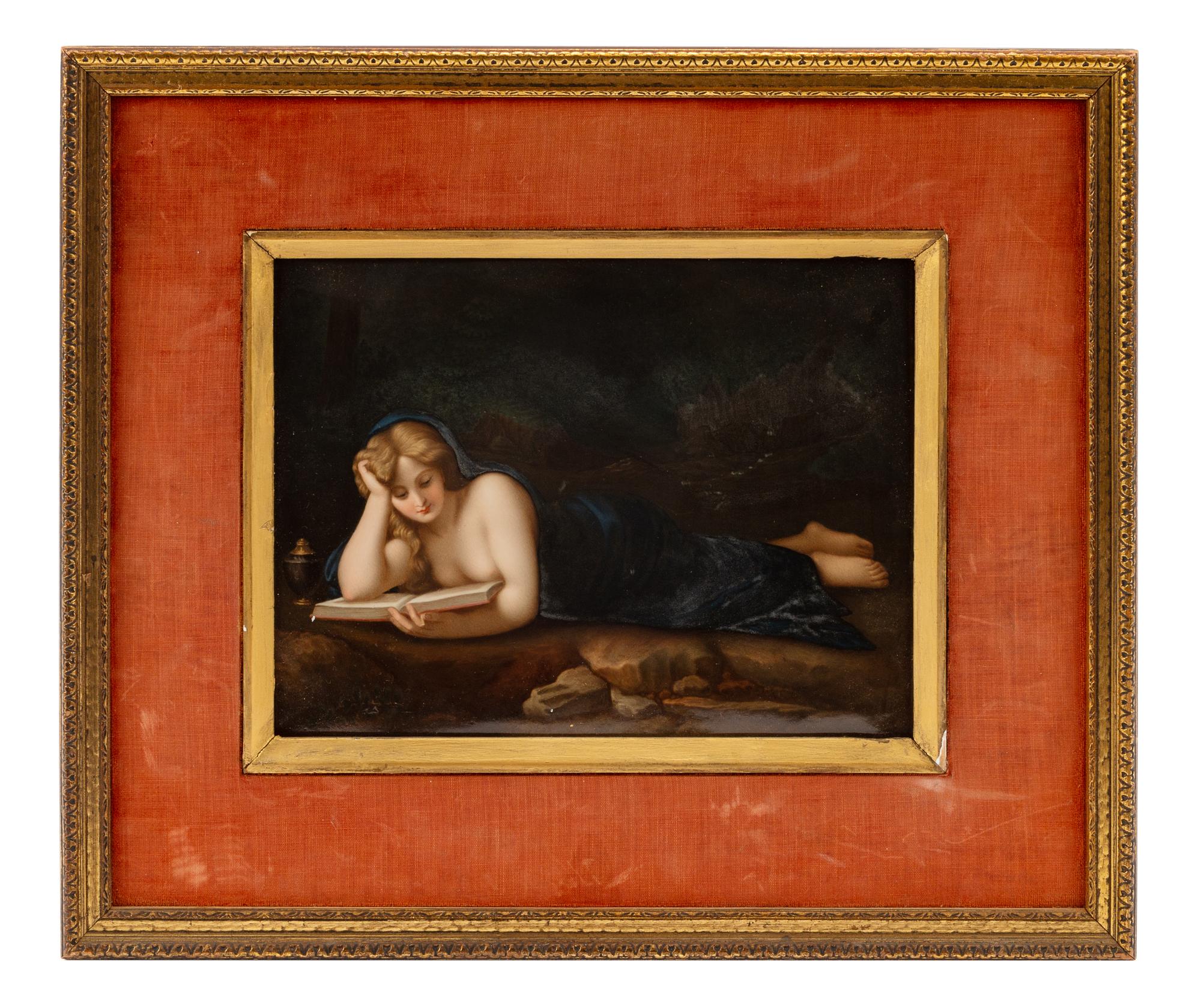 A Berlin (K.P.M.) Porcelain Plaque After Pompeo Battoni