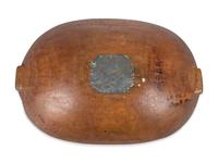 A Carved Wood Dough Bowl