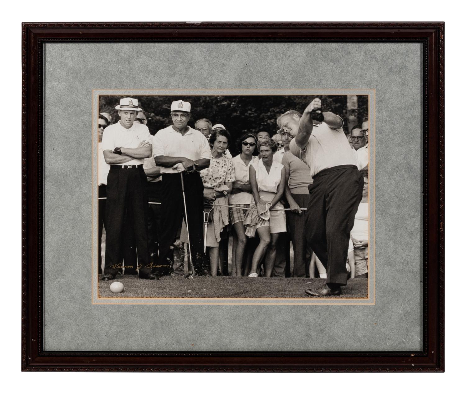 A Group of 13 Photographs of Golfers Formerly Displayed at Mike Ditka’s Restaurant