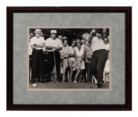 A Group of 13 Photographs of Golfers Formerly Displayed at Mike Ditka’s Restaurant