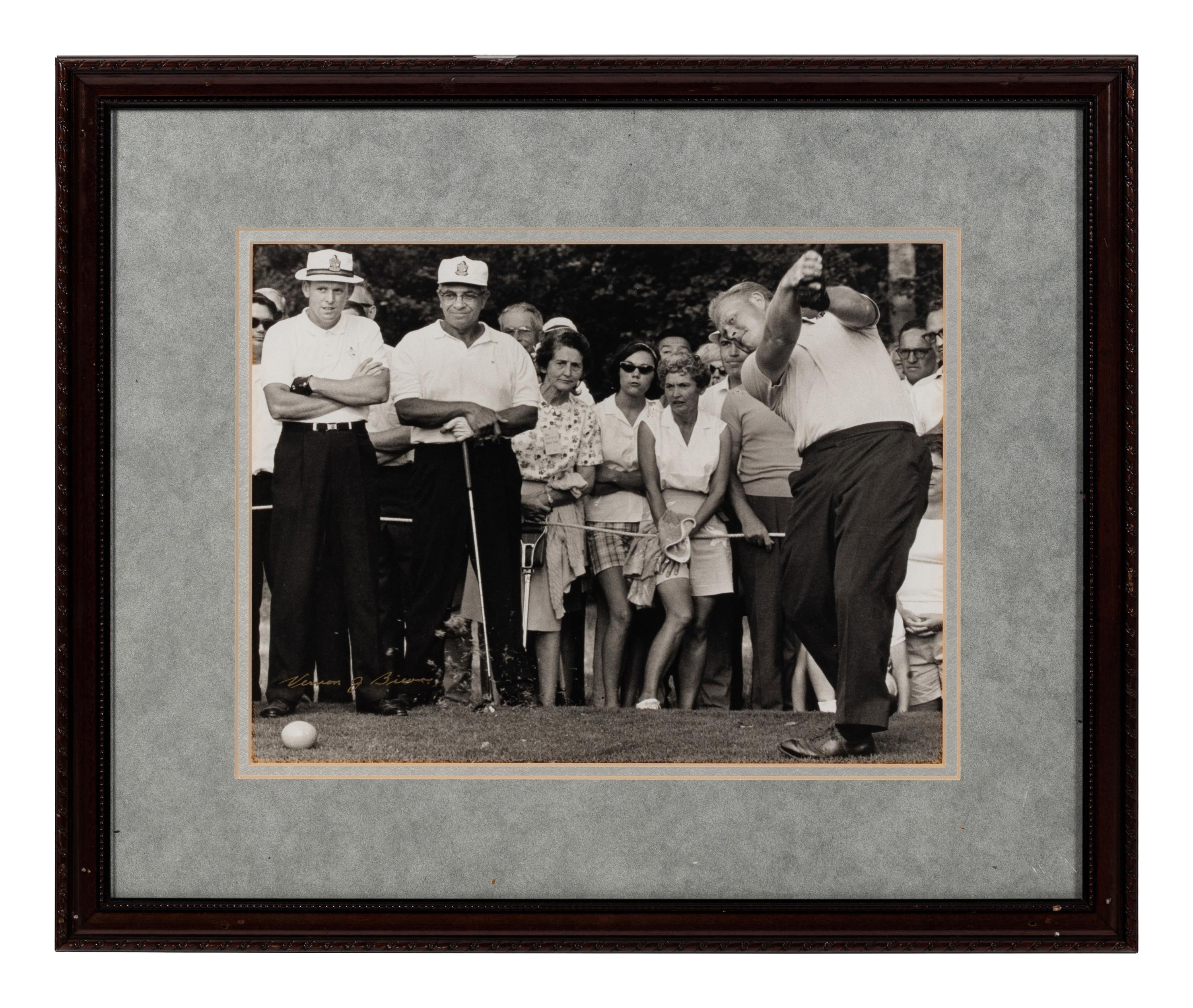 A Group of 13 Photographs of Golfers Formerly Displayed at Mike Ditka’s Restaurant