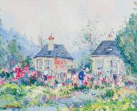 Jean Pierre DuBord, (French, b. 1949), Les fleurs du jardin