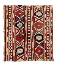 A Turkish Yastik Rug 2 feet 11 inches x 1 foot 10 inches. — CIRCA 1930