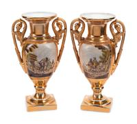 A Pair of Continental Porcelain Vases