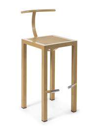 A Mid-Century Painted Metal Stool