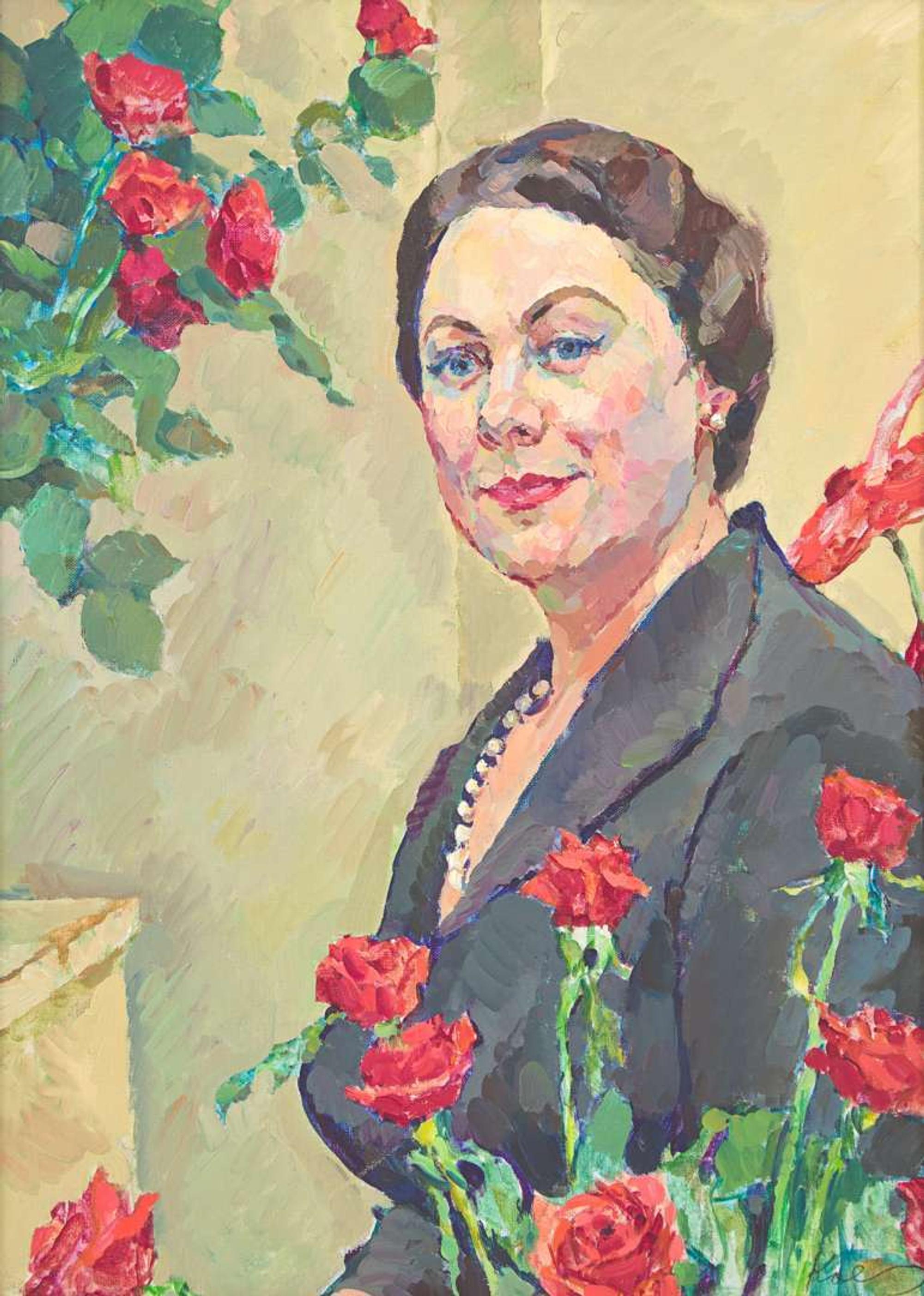 Henry Koerner (American, 1915-1991) - Portrait of Renata Tebaldi (Project for Time Magazine).