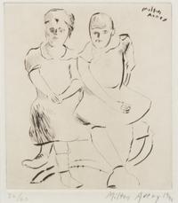 Milton Avery, (American, 1885-1965), Helen and Lilly, 1941